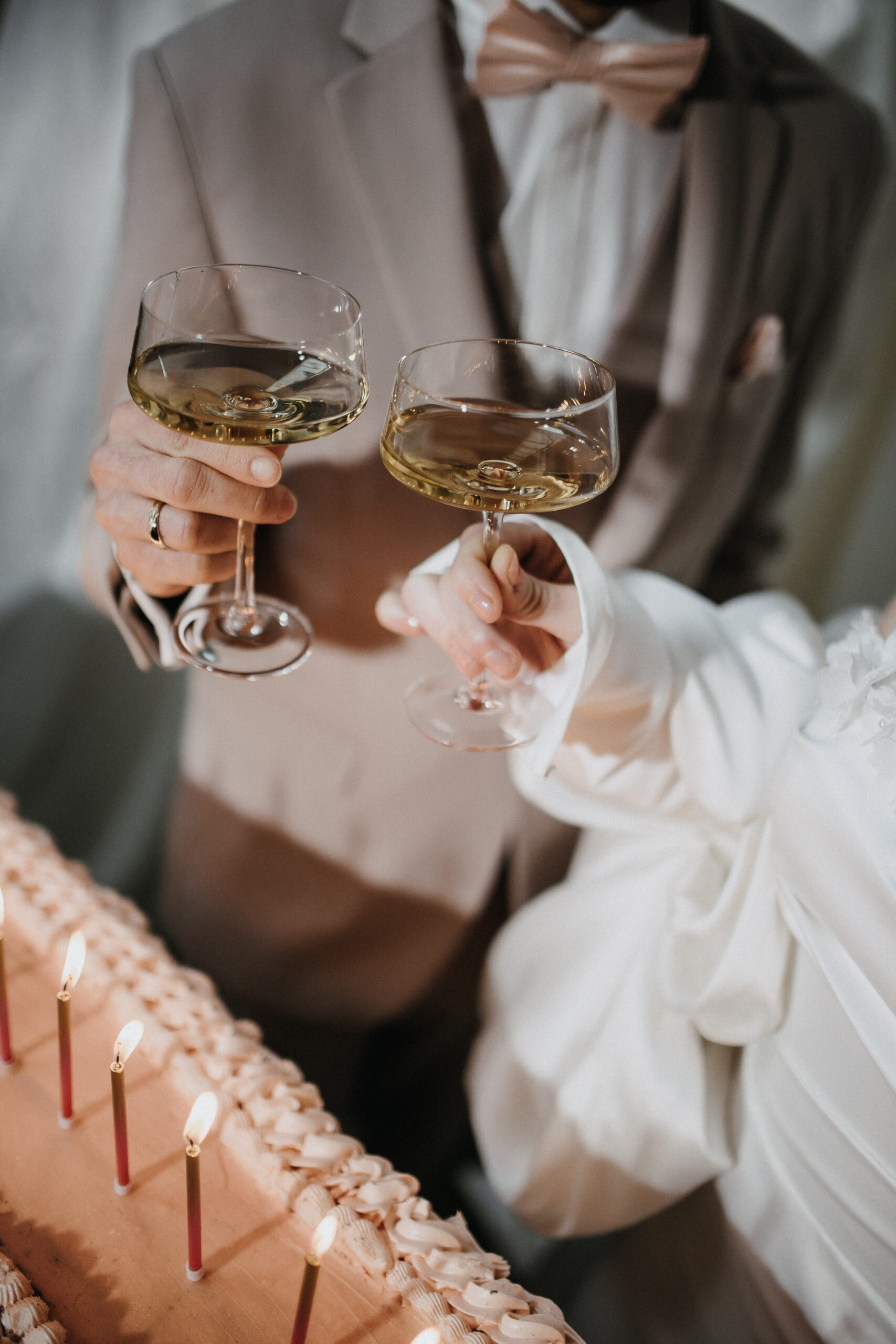 Champagner auf einer Hochzeit in Düsseldorf
